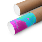Melted Zone Poster - Surreal Melting Abstract Art Print