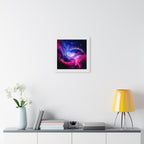 Light Nebula Framed Poster - Cosmic Cloud Space Wall Art
