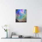 Solar Storm Canvas Wall Art - Vibrant Abstract Nebula Decor