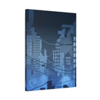 City Lights Canvas Wall Art - Neon Cyberpunk Cityscape Decor