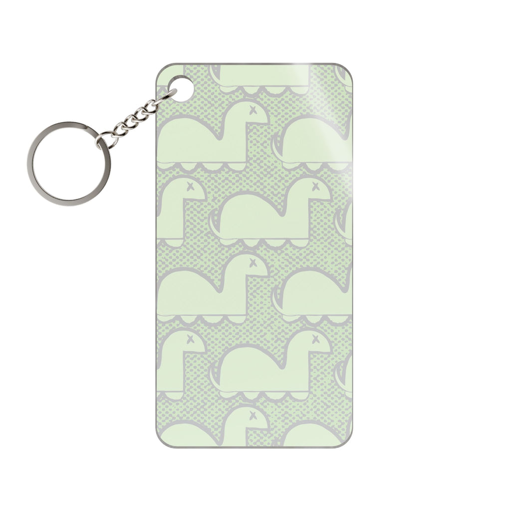 Dino Rampage Keychain - Dinosaur Art Acrylic Charm