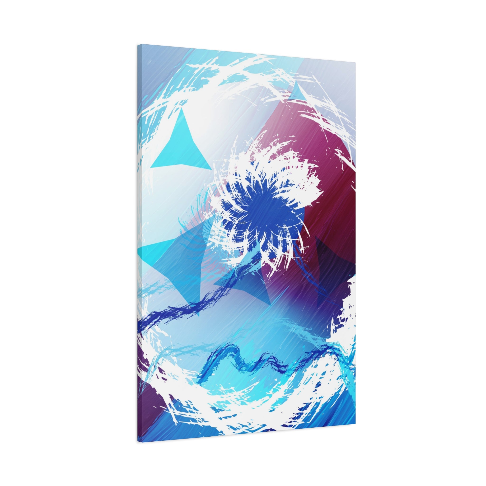 Geometry Portal Canvas Wall Art - Abstract Geometric Sci-Fi Decor