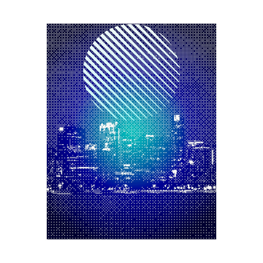Chicago Pixel Art Poster - Retro 8-Bit Skyline Print