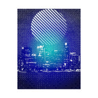 Chicago Pixel Art Poster - Retro 8-Bit Skyline Print