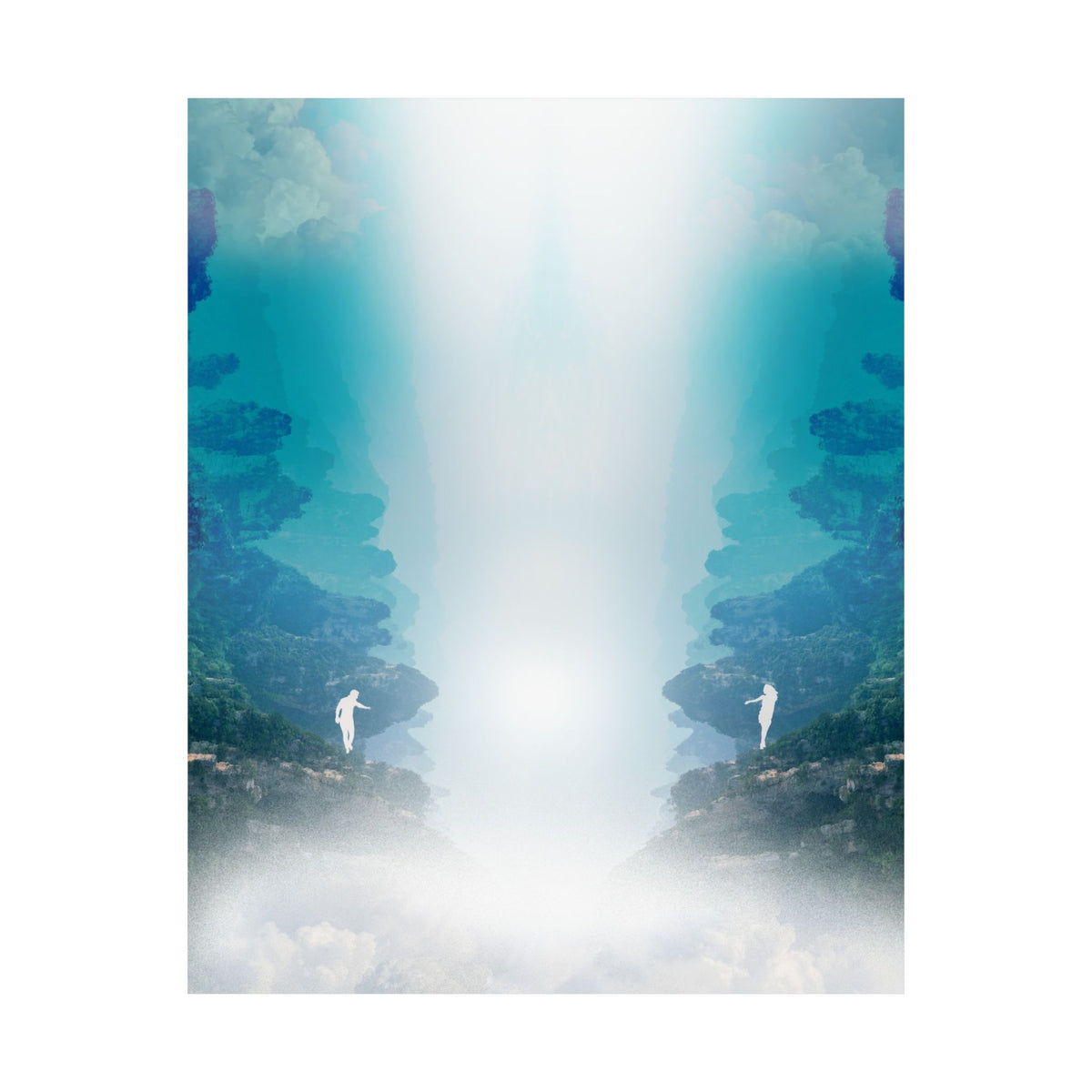 Lost Lovers Poster - Couple Surreal Landscape Art Print