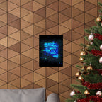 Vibrant Data Cube Matte Vertical Poster - Stunning Digital Art for Home Decor