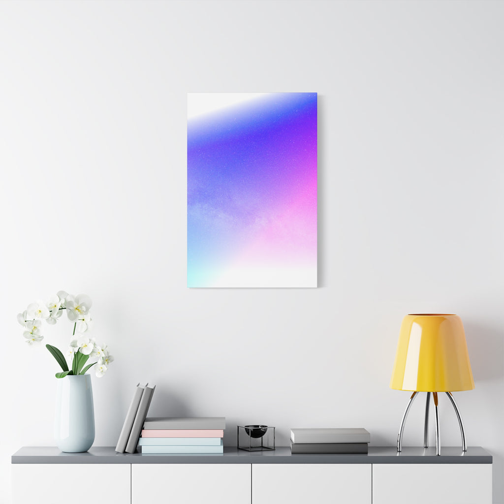 Starfield Space Galaxy Canvas Wall Art - Cosmic Purple Decor
