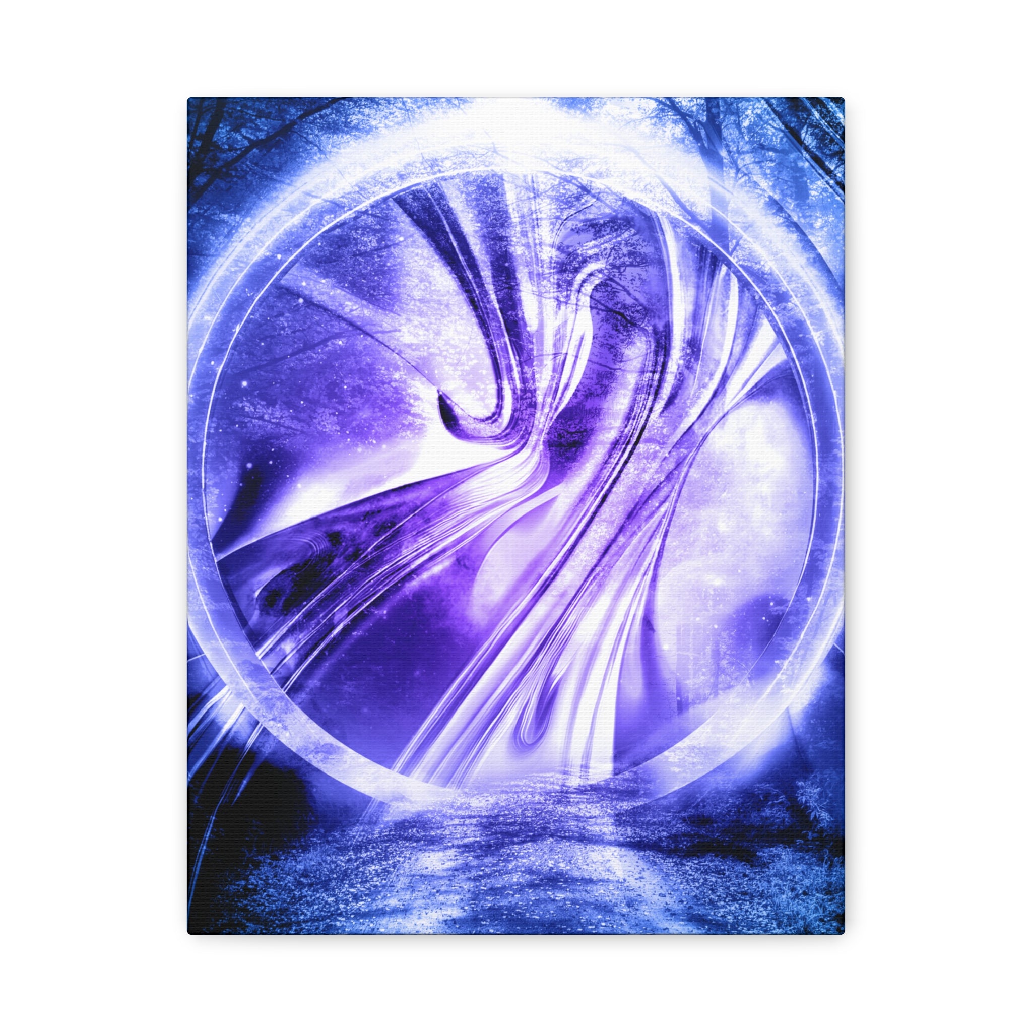 Lost Forest Magic Portal Canvas Art - Enchanted Mystical Woodland Decor