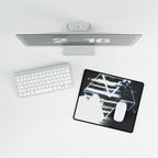 Space Paranoia Desk Mat - Dark Distorted Glitchy Scene Mouse Pad