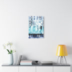 Memory Chamber Canvas Wall Art - Futuristic Sci-Fi Interior Decor