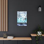 Memory Chamber Canvas Wall Art - Futuristic Sci-Fi Interior Decor