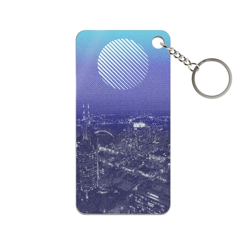 Nashville Skyline Keychain - Sunset Cityscape Acrylic Charm