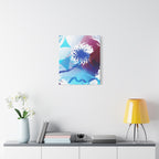 Geometry Portal Canvas Wall Art - Abstract Geometric Sci-Fi Decor