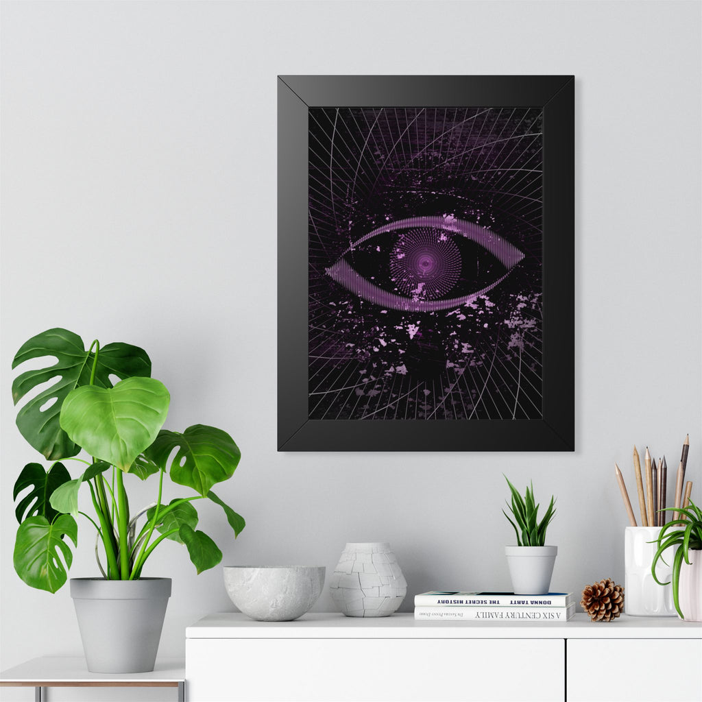 Eye of the Lost Framed Poster - Surreal Third-Eye Wall Art
