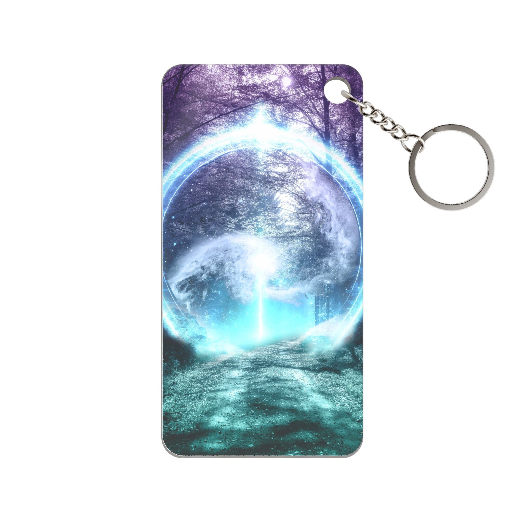 Lost Forest Magic Portal Keychain - Fantasy Acrylic Charm