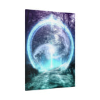 Lost Forest Magic Portal Canvas Wall Art - Mystical Fantasy Forest Decor