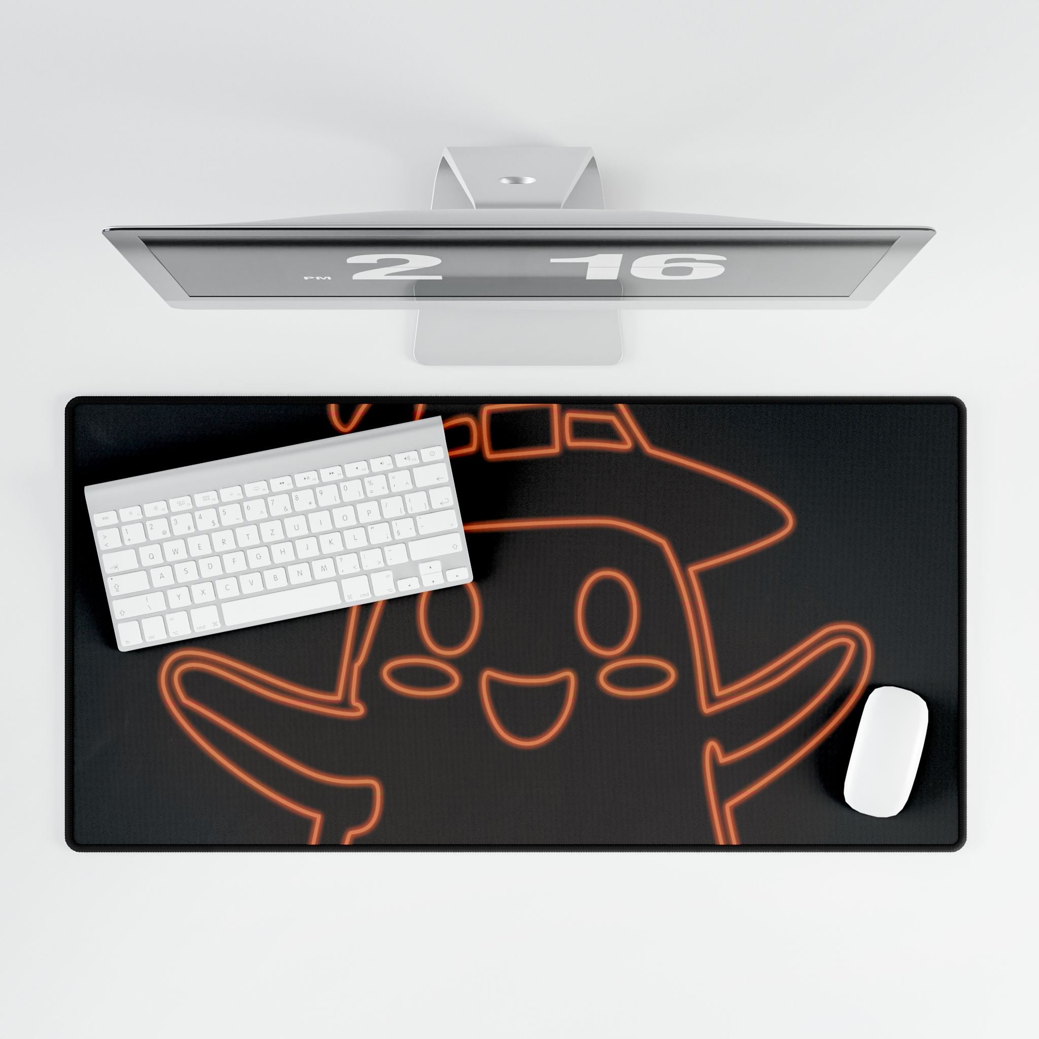 Cute Ghost Mouse Pad - Spooky Halloween Desk Mat