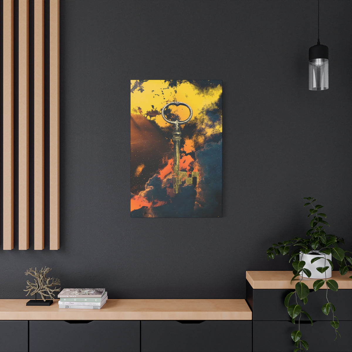 Key To The Kingdom Canvas Wall Art - Fantasy Mysterious Decor