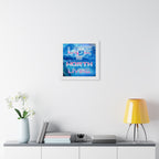 Life Is Worth Living Framed Poster - Mountain Landscape Wall Art