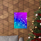 Trippy Holographic Matte Poster Print