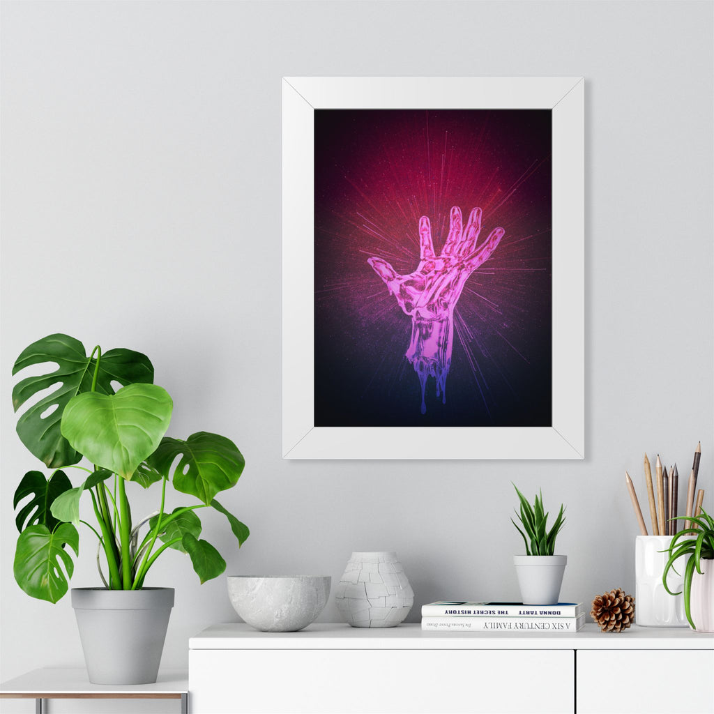 Hand of the Stars Poster - Cosmic Energy Celestial Art Print