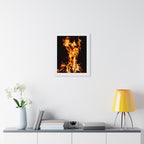 Phoenix Fire Framed Poster - Mythical Fire Bird Wall Art