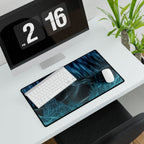 Cyber Wave Escape Synthwave Gaming Desk Mat