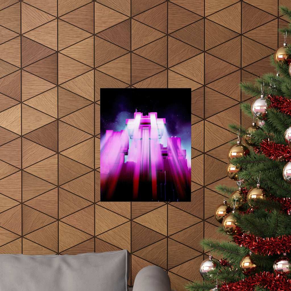 The City of Lights Matte Poster Print