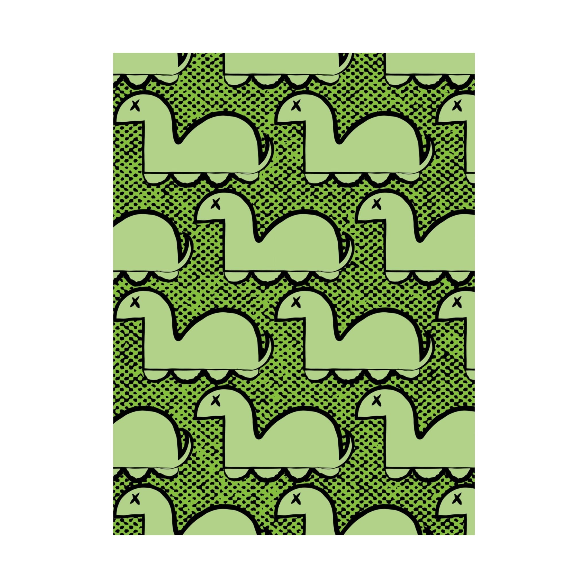 Dino Rampage Poster - Dinosaur City Attack Art Print