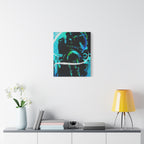 Grunge Space Man Canvas Art - Urban Graffiti Astronaut Decor
