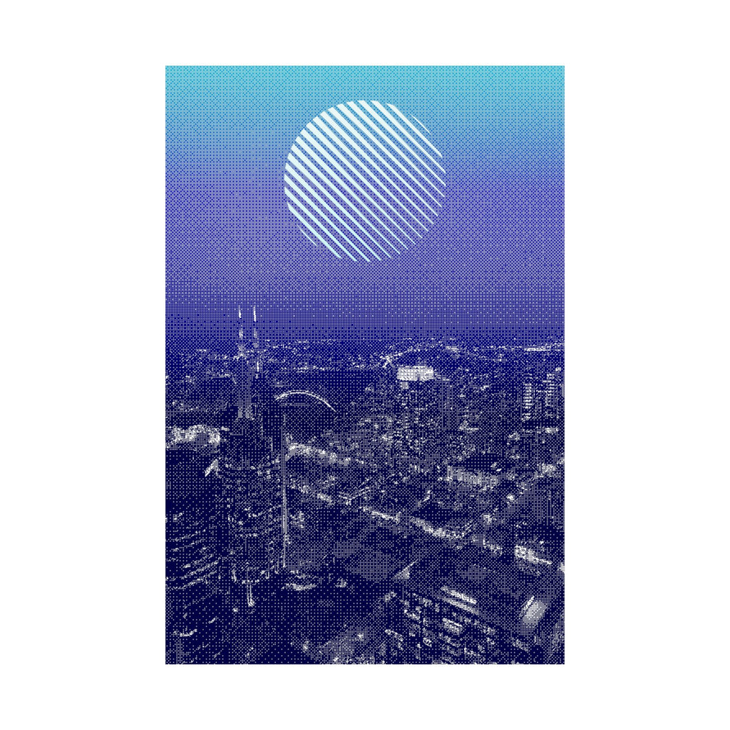 Nashville Skyline Poster - Aerial Sunset Cityscape Art Print