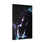 Skybound Canvas Wall Art - Surreal Angel Figure in the Clouds