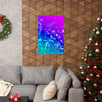 Trippy Holographic Matte Poster Print
