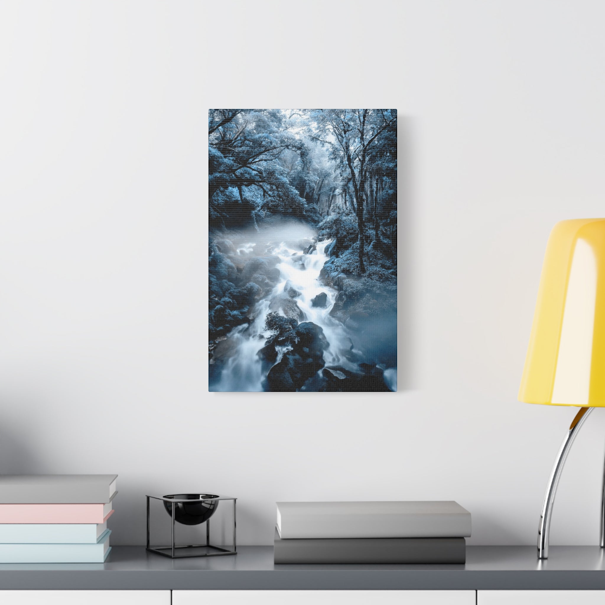 Frozen Forest Canvas Wall Art - Winter Wonderland Nature Decor