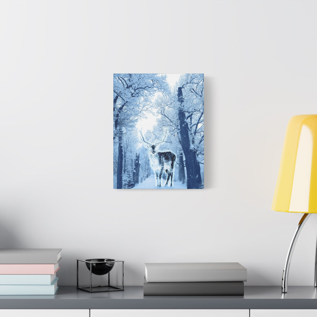 Cosmic Deer Canvas Wall Art - Celestial Animal Decor
