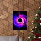Purple Pink Wormhole Poster - Special Edition Cosmic Vortex Art