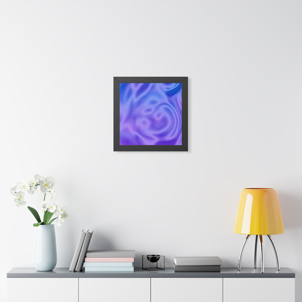 Liquid Metal Mist Pink Poster - Abstract Fluid Art Print