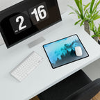 Blue Mountain Fog Mouse Pad - Misty Landscape Desk Mat