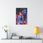 Japanese City Punk FX.2 Canvas Wall Art - Neon Japan Cyberpunk Street