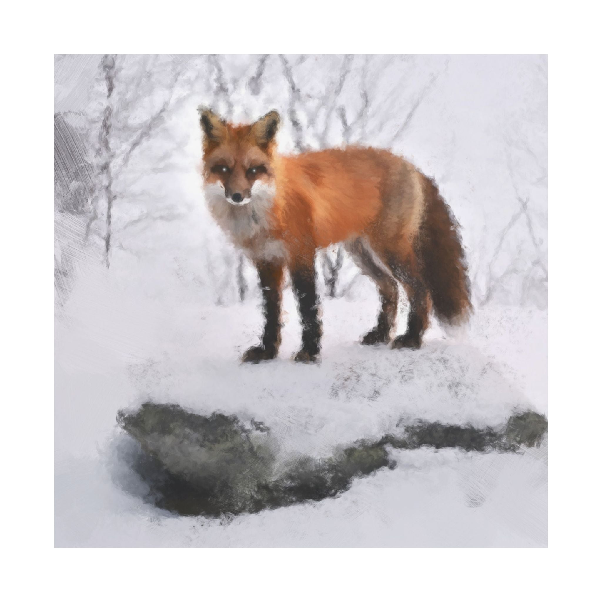 Sprit of The Fox Painting Matte Poster Print
