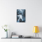 Frozen Forest Canvas Wall Art - Winter Wonderland Nature Decor