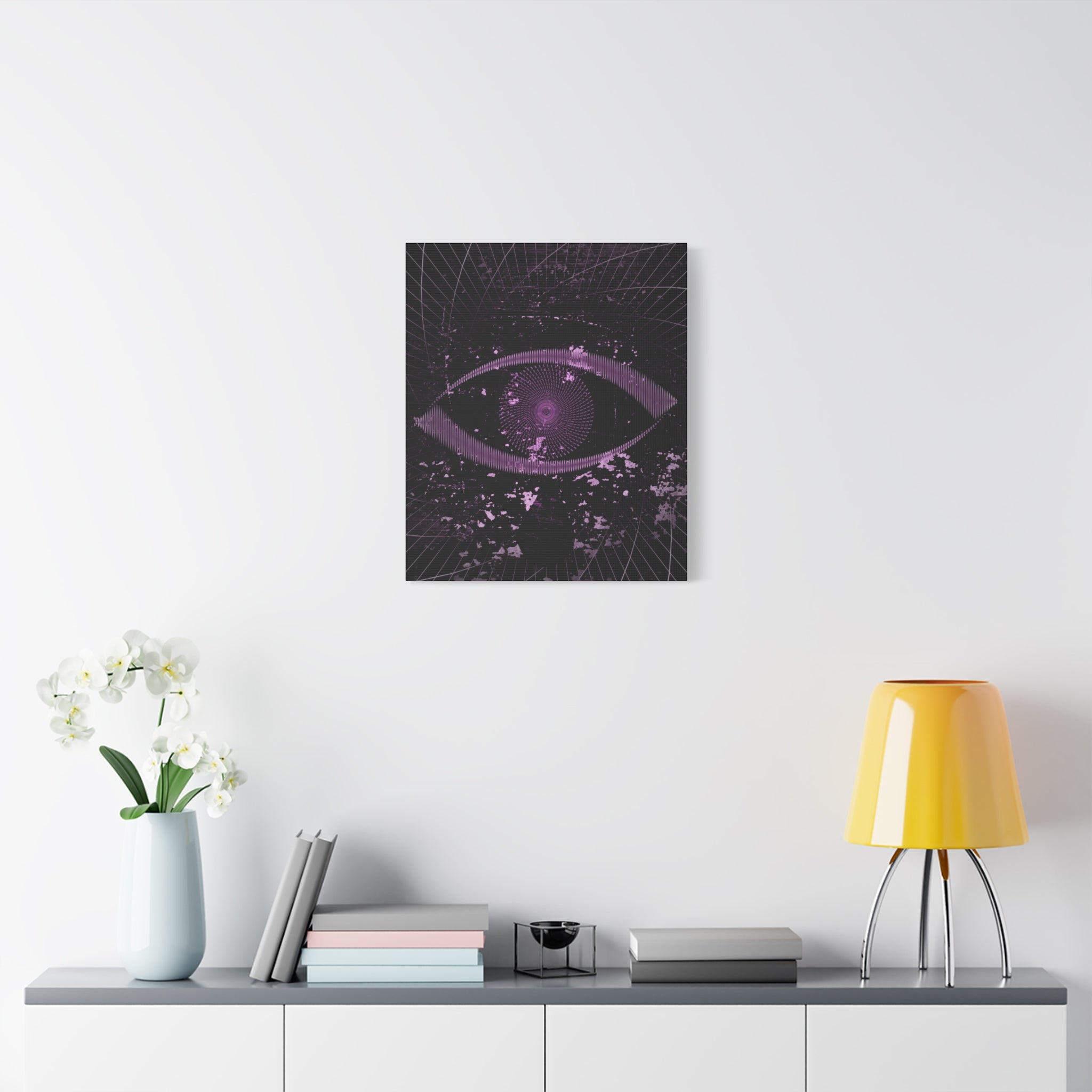 Eye of the Lost Cosmic Canvas Art - Mystical Third-Eye Galaxy Decor