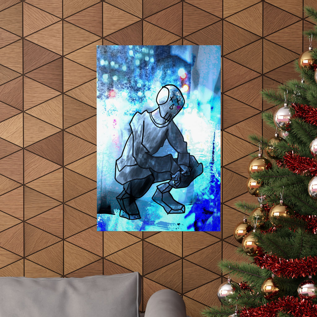 Robot Man Poster - Cyberpunk Android Art Print