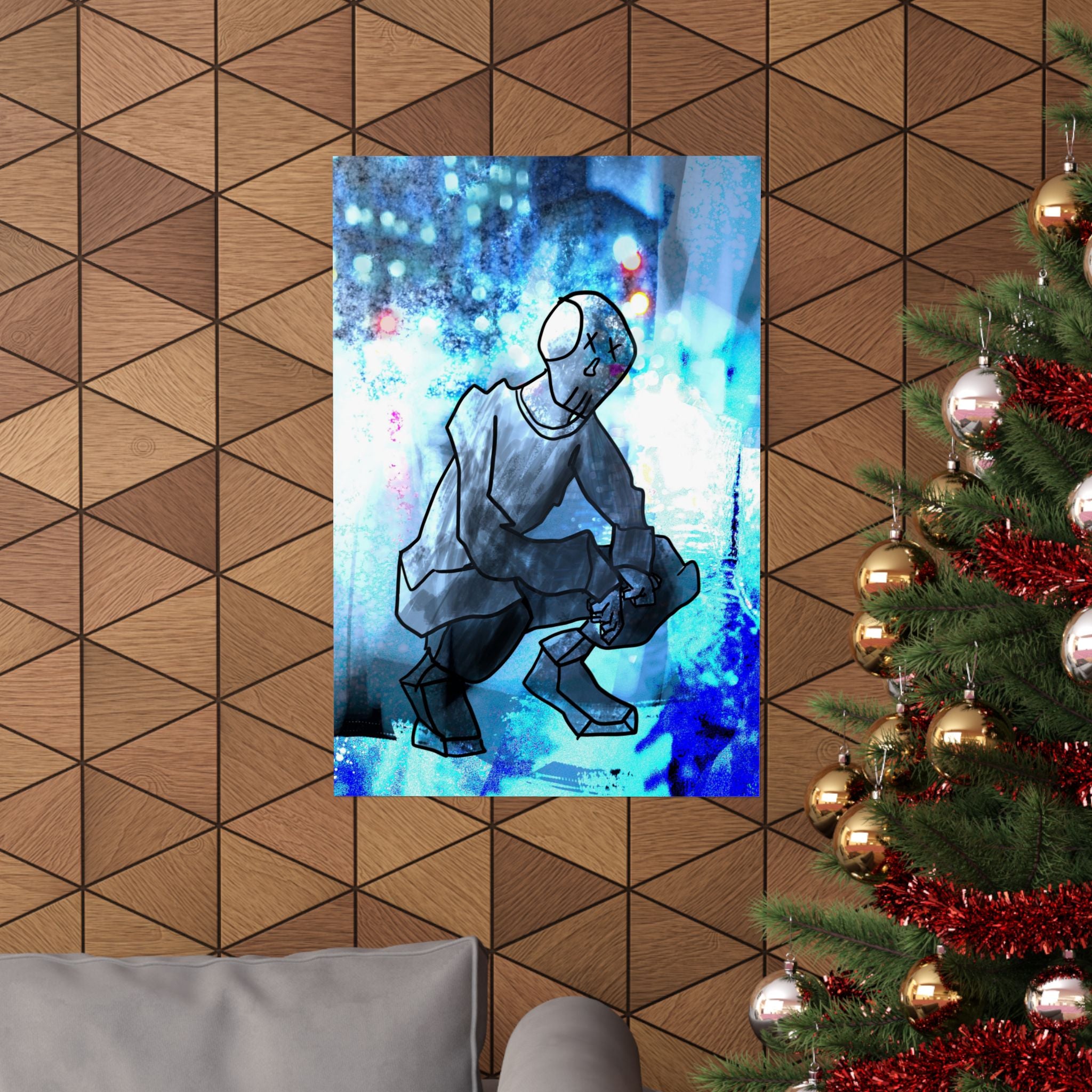 Robot Man Poster - Cyberpunk Android Art Print