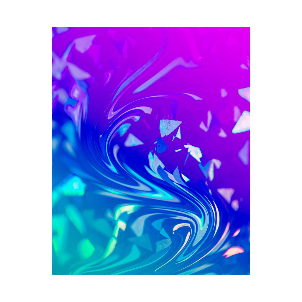 Trippy Holographic Matte Poster Print