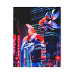 Japanese City Punk FX.2 Canvas Wall Art - Neon Japan Cyberpunk Street