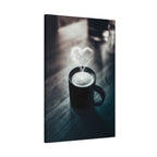 Coffee Love Kitchen Canvas Wall Art - Rustic Cafe Decor