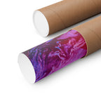 Trippy pink and blue Fractal Matte Poster Print