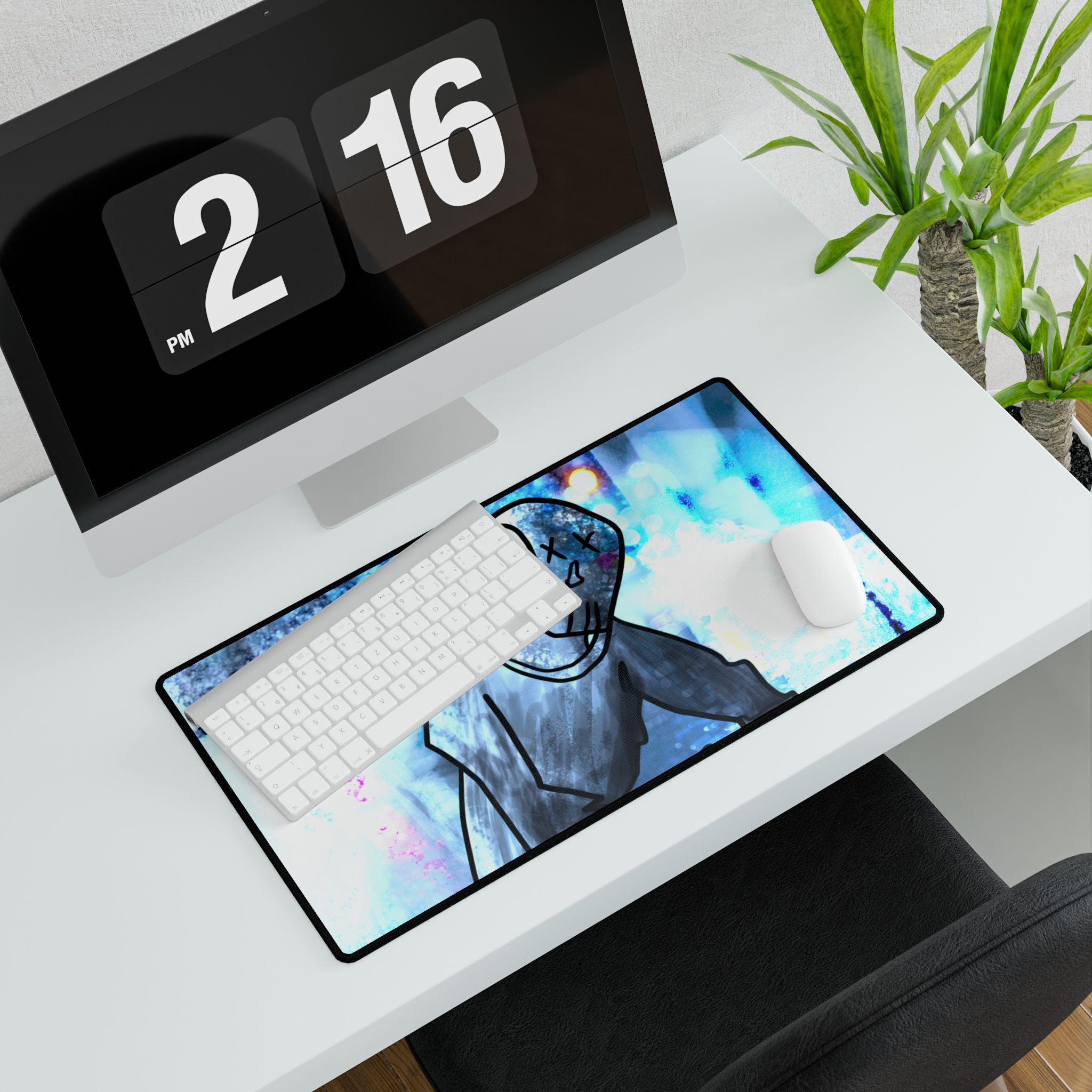 Robot Man Desk Mat - Futuristic Android Mouse Pad