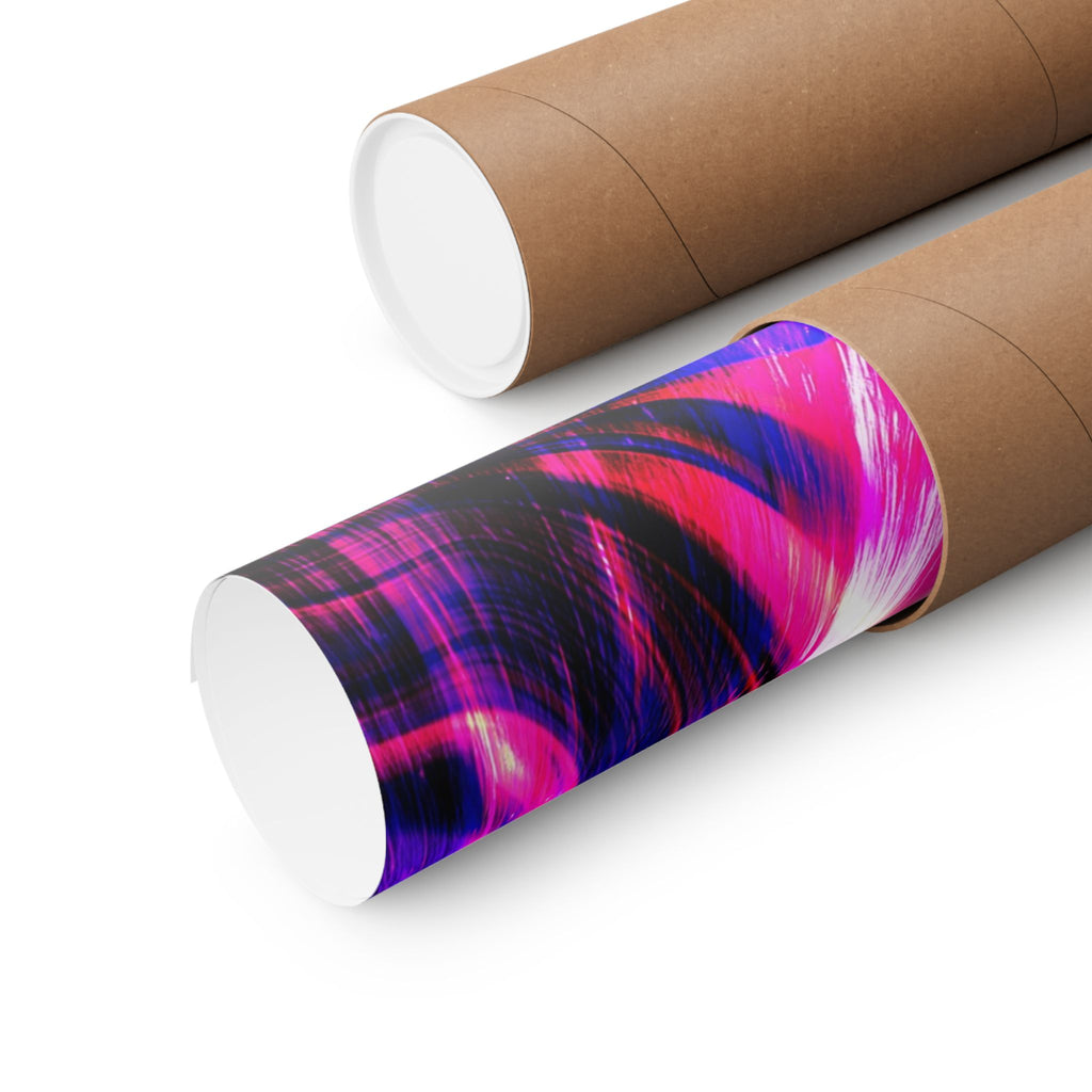 Purple Pink Wormhole Poster - Special Edition Cosmic Vortex Art
